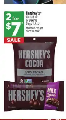Dollar General Hershey's Cocoa or Baking Chips offer