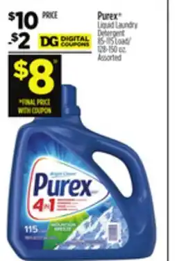 Dollar General Purex Liquid Laundry Detergent offer