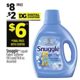 Dollar General Snuggle Liquid Fabric Softener offer