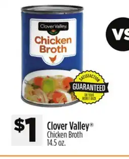 Dollar General Clover Valley Chicken Broth offer