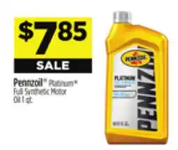 Dollar General Pennzoil Platinum Full Synthetic Motor Oil offer