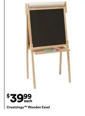 Michaels creatology Wooden easel offer