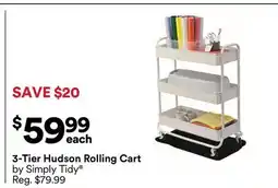 Michaels 3-Tier Hudson rolling cart by Simply Tidy offer