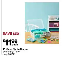Michaels 16-case Photo Keeper by Simply Tidy offer