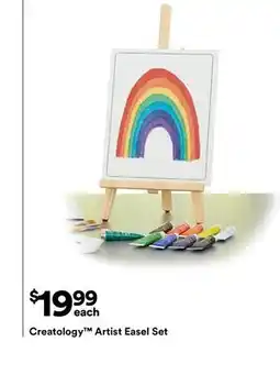 Michaels creatology Artist easel Set offer