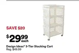 Michaels Design Ideas 3-Tier Stacking cart offer