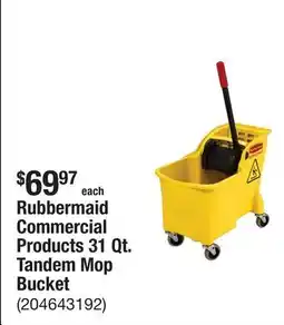 The Home Depot Rubbermaid Commercial Products 31 Qt. Tandem Mop Bucket offer