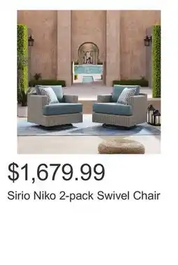 Costco Sirio Niko 2-pack Swivel Chair offer