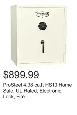 Costco ProSteel 4.38 cu.ft HS10 Home Safe, UL Rated, Electronic Lock, Fire Rated offer
