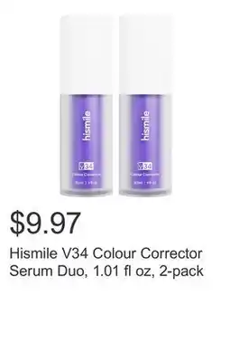 Costco Hismile V34 Colour Corrector Serum Duo, 1.01 fl oz, 2-pack offer