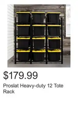 Costco Proslat Heavy-duty 12 Tote Rack offer