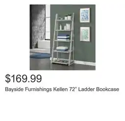 Costco Bayside Furnishings Kellen 72 Ladder Bookcase offer