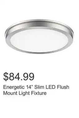 Costco Energetic 14 Slim LED Flush Mount Light Fixture offer