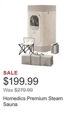 Costco Homedics Premium Steam Sauna offer