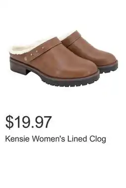 Costco Kensie Women's Lined Clog offer