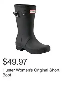 Costco Hunter Women's Original Short Boot offer