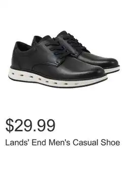 Costco Lands' End Men's Casual Shoe offer