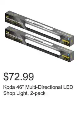 Costco Koda 46 Multi-Directional LED Shop Light, 2-pack offer