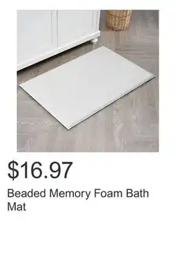 Costco Beaded Memory Foam Bath Mat offer