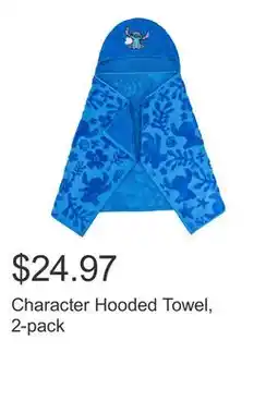 Costco Character Hooded Towel, 2-pack offer