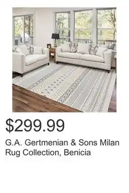 Costco G.A. Gertmenian & Sons Milan Rug Collection, Benicia offer