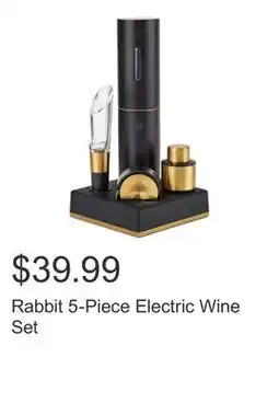 Costco Rabbit 5-Piece Electric Wine Set offer