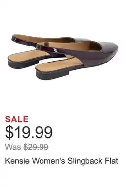 Costco Kensie Women's Slingback Flat offer