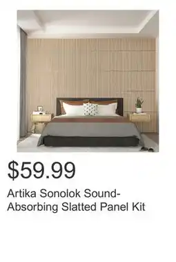 Costco Artika Sonolok Sound-Absorbing Slatted Panel Kit offer