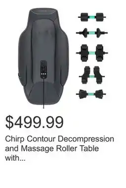 Costco Chirp Contour Decompression and Massage Roller Table with Additional Roller Set offer
