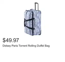 Costco Delsey Paris Torrent Rolling Duffel Bag offer