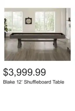 Costco Blake 12' Shuffleboard Table offer