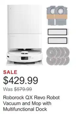 Costco Roborock QX Revo Robot Vacuum and Mop with Multifunctional Dock offer