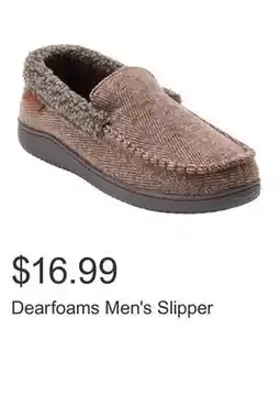 Costco Dearfoams Men's Slipper offer