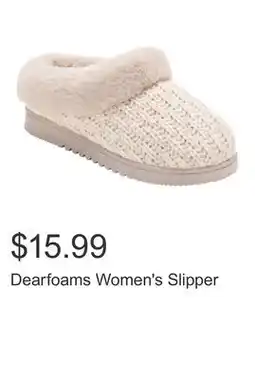 Costco Dearfoams Women's Slipper offer