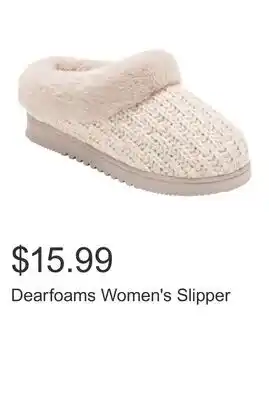 Costco Dearfoams Women's Slipper offer
