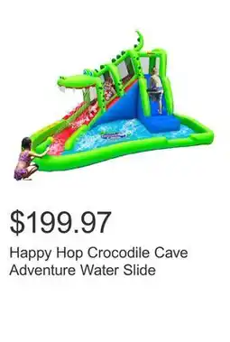 Costco Happy Hop Crocodile Cave Adventure Water Slide offer