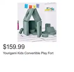 Costco Yourigami Kids Convertible Play Fort offer