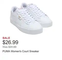 Costco PUMA Women's Court Sneaker offer