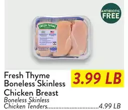 Fresh Thyme Fresh Thyme Boneless Skinless Chicken Breast offer