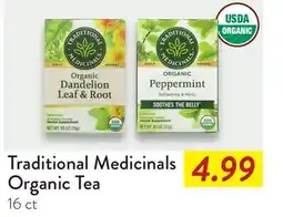 Fresh Thyme Traditional Medicinals Organic Tea offer