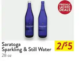 Fresh Thyme Saratoga Sparkling & Still Water offer