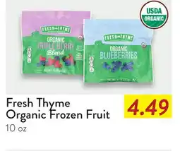 Fresh Thyme Fresh Thyme Organic Frozen Fruit offer