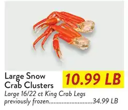Fresh Thyme Large Snow Crab Clusters offer
