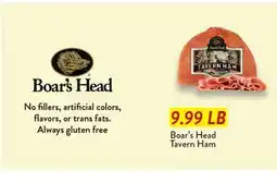 Fresh Thyme Boar's Head Tavern Ham offer