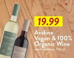 Fresh Thyme Avaline Vegan & 100% Organic Wine offer
