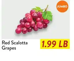 Fresh Thyme Red Scalotta Grapes offer