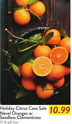 Fresh Thyme Holiday Citrus Case Sale Navel Oranges or Seedless Clementines offer
