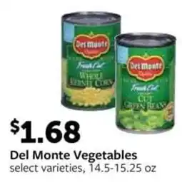 Fareway Del Monte Vegetables offer