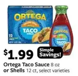 Fareway Ortega taco sauce or shells offer