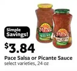 Fareway Pace Salsa or Picante Sauce offer